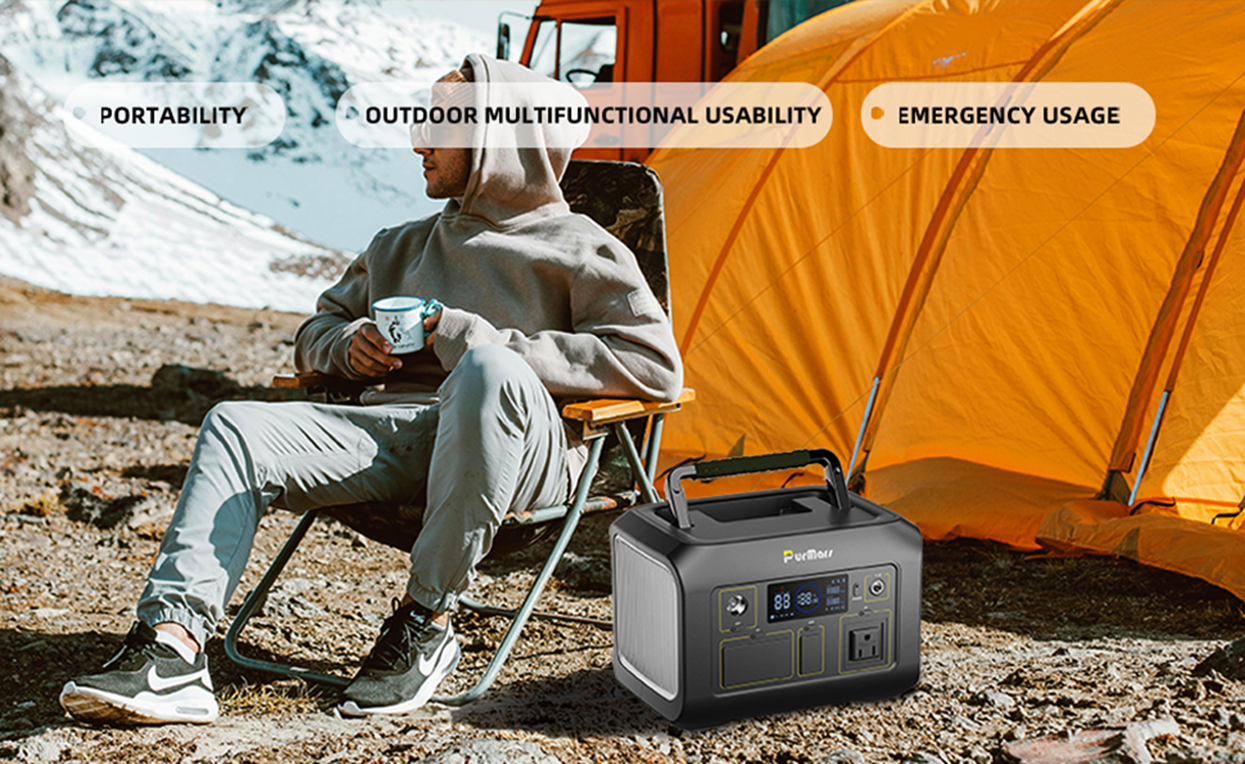 Three key features of portable power station: portability, outdoor multifunctional use, and emergency power backup