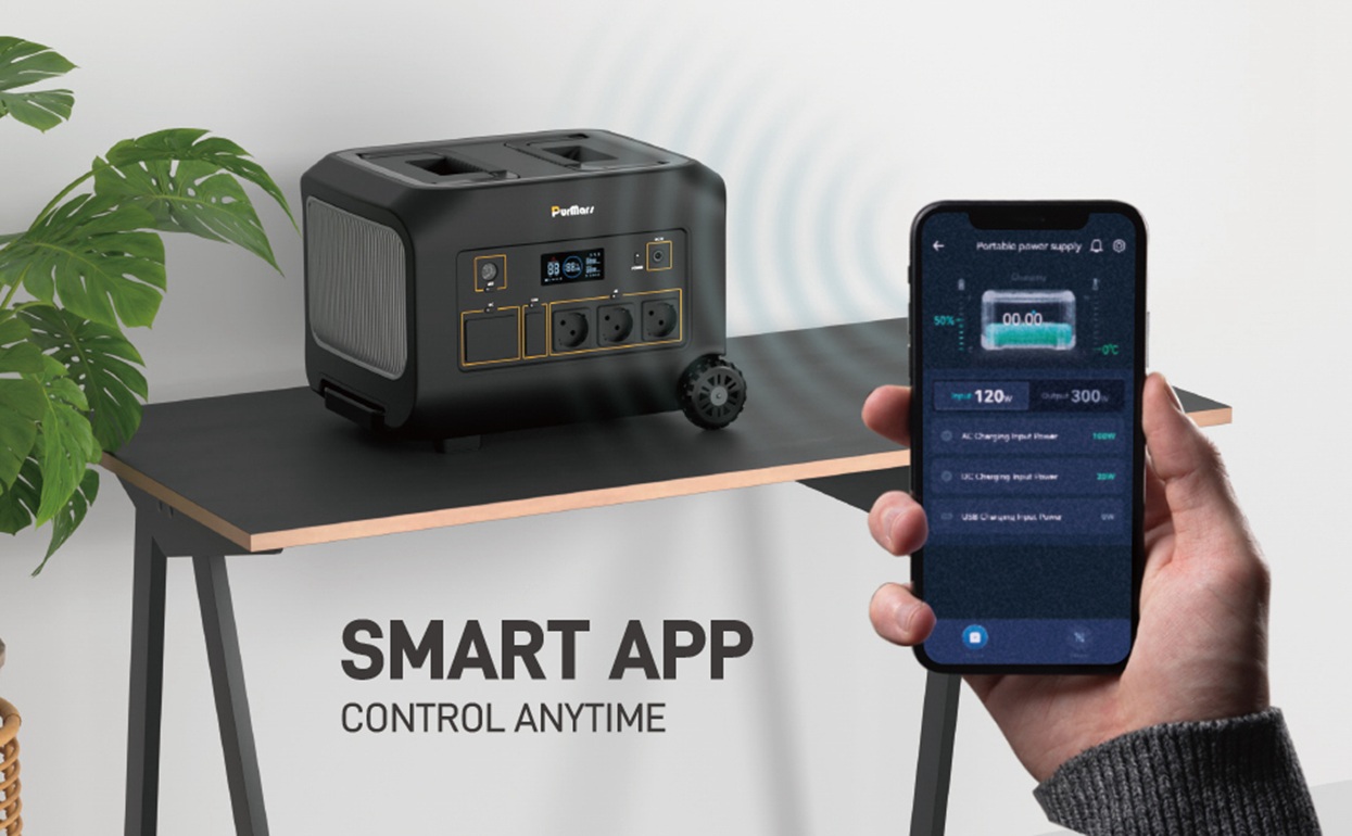 Smart APP controls portable power station, remote management anytime