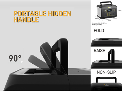 Portable Power Station B600|600W|Wireless Charging|Bidirectional Inverter