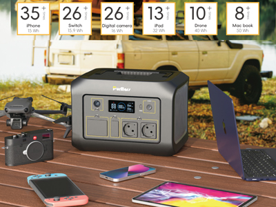 Portable Power Station B600|600W|Wireless Charging|Bidirectional Inverter