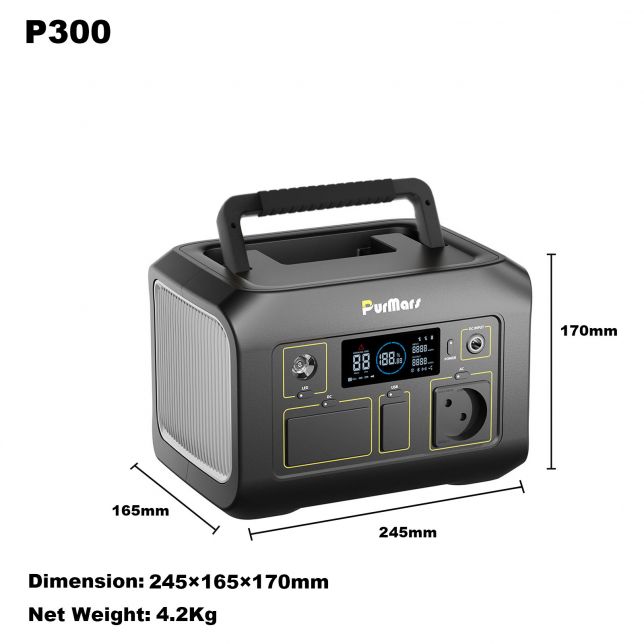 Portable power station dimension