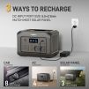 Portable power station 600w recharge ways