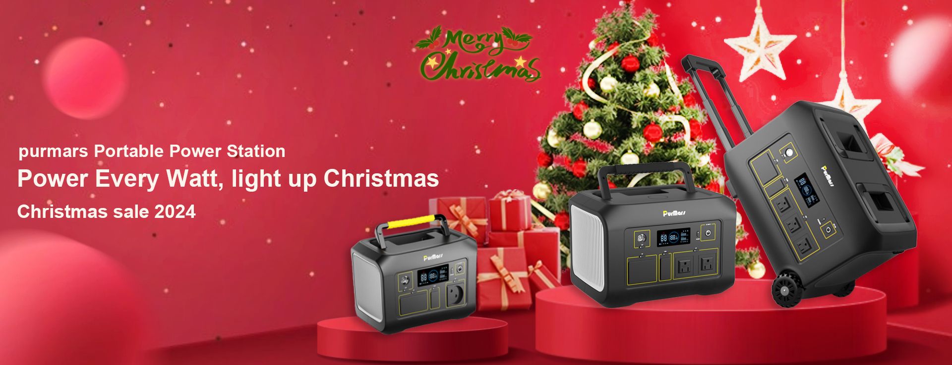 Merry christmas Portable power station