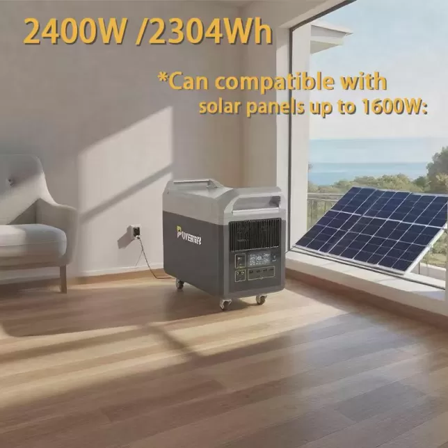 M2400 balcony energy storage system installed on the balcony