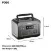 PurMars P300 Portable Power Station Dimensions & Weight: 245×165×170mm, 4.2Kg, Compact & Portable Design