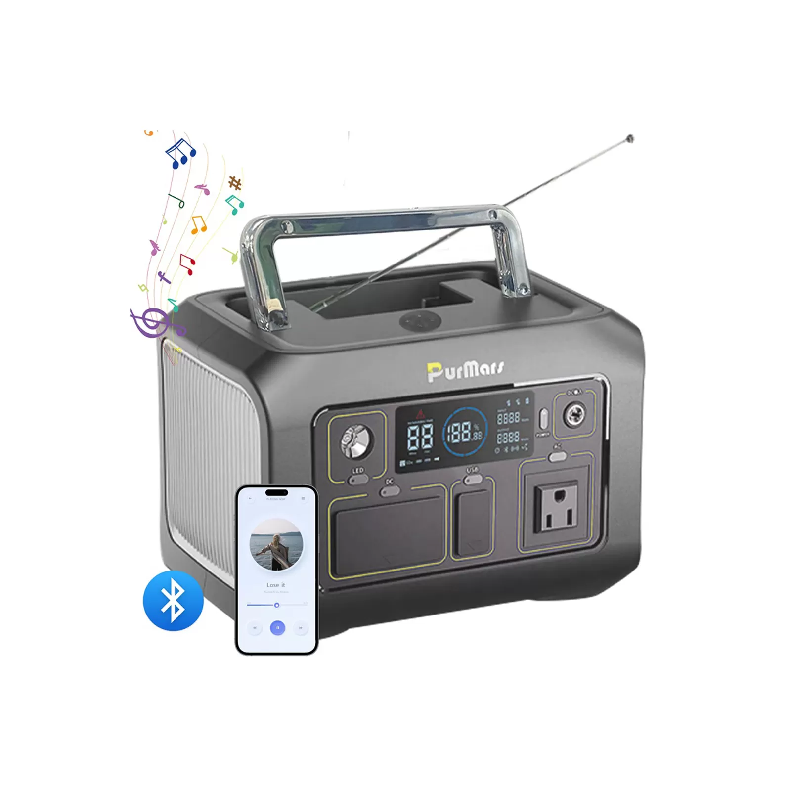 Portable Power Station P300 Plus|300W|Compress& Thermometer